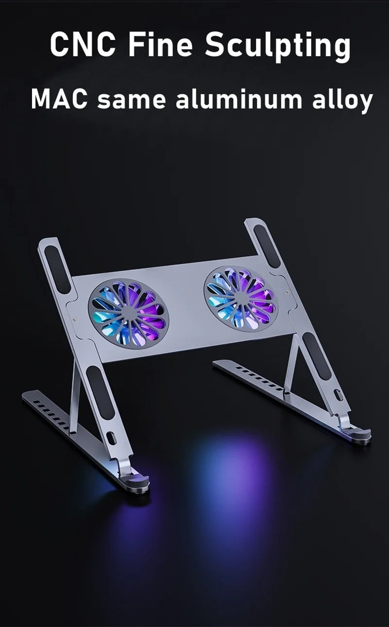 Laptop Cooling Stand with 2 USB Fan Laptop Cooler Stand Pad Cooling for Notebook Heat Dissipation
