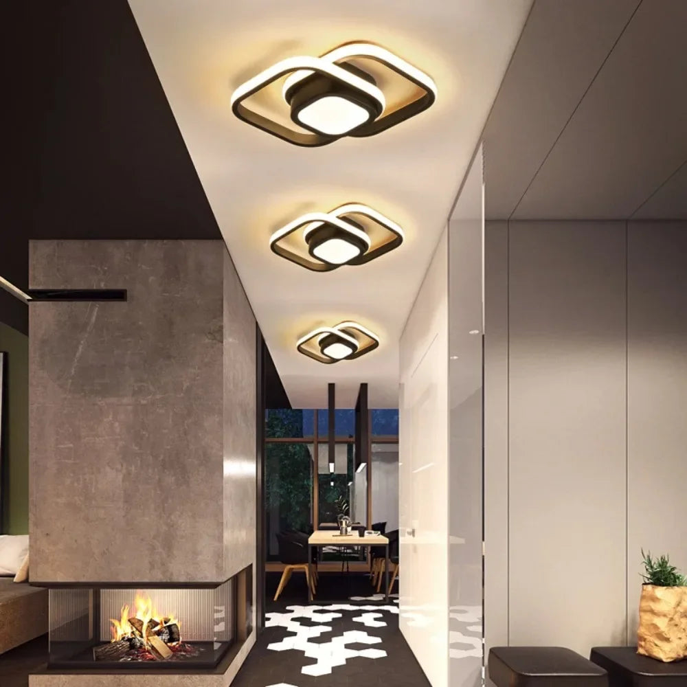 Modern New Smart Home Hotel Living Room Decoration Acrylic Led Square Ceiling Lights Fixtures Customized Gifts