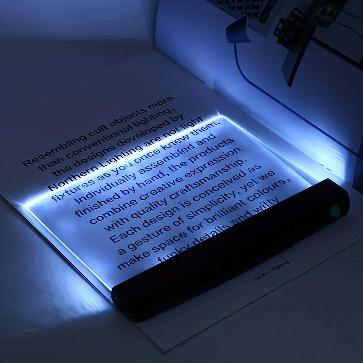 Flache LED Buchleuchte