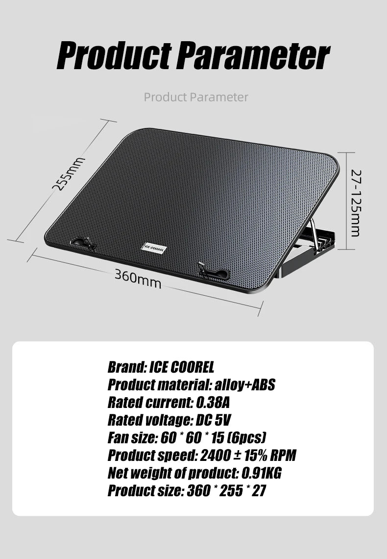 Laptopkühler 12 - 17 Zoll
