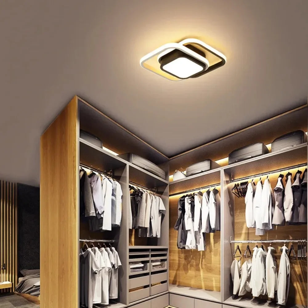Modern New Smart Home Hotel Living Room Decoration Acrylic Led Square Ceiling Lights Fixtures Customized Gifts