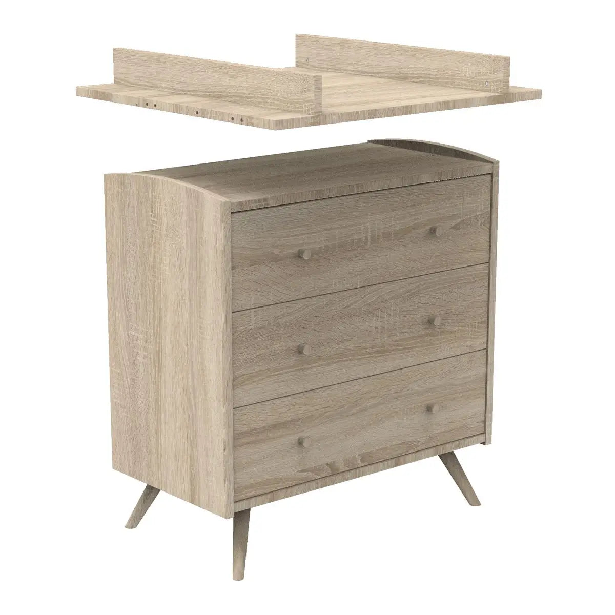 3-Schubladen-Holzkommode aus der Access Bois Kollektion