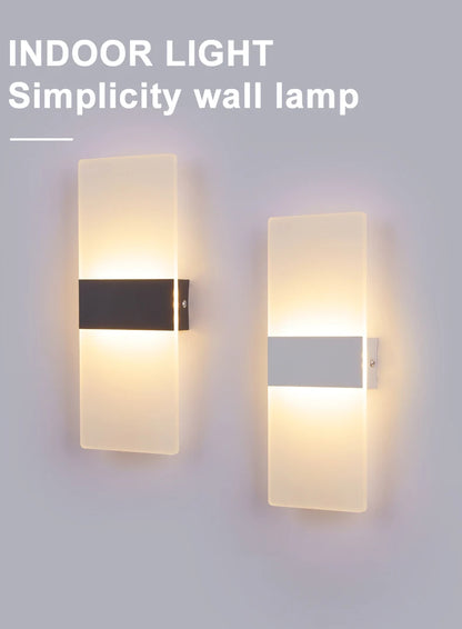 LED Wall Light 220V 110V Bedroom Bedside Light Living Room Balcony Aisle Wall Lamp Corridor Wall Sconce Lamp