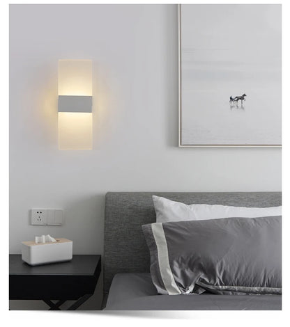 LED Wall Light 220V 110V Bedroom Bedside Light Living Room Balcony Aisle Wall Lamp Corridor Wall Sconce Lamp