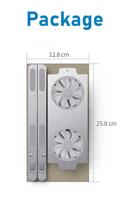 Laptop Cooling Stand with 2 USB Fan Laptop Cooler Stand Pad Cooling for Notebook Heat Dissipation