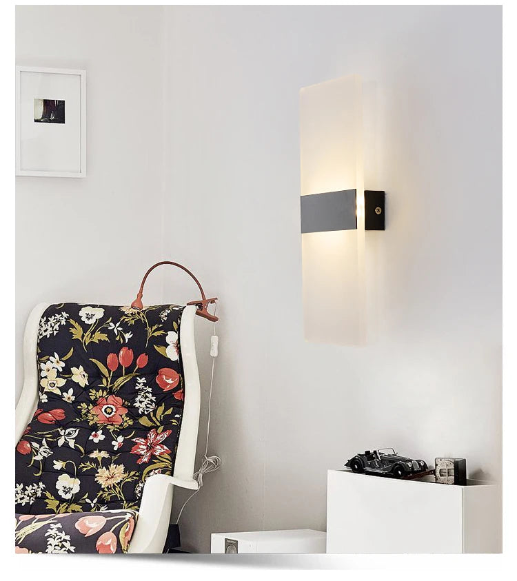 LED Wall Light 220V 110V Bedroom Bedside Light Living Room Balcony Aisle Wall Lamp Corridor Wall Sconce Lamp