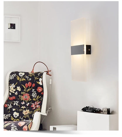 LED Wall Light 220V 110V Bedroom Bedside Light Living Room Balcony Aisle Wall Lamp Corridor Wall Sconce Lamp