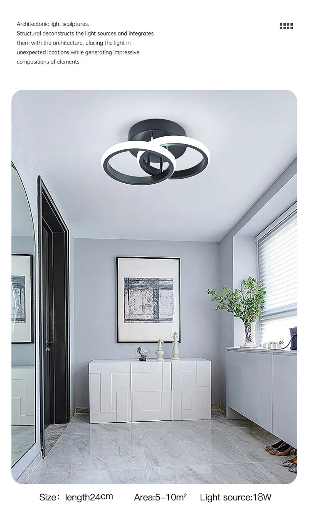 Modern LED Aisle Ceiling Lights Nodic Home Lighting Led Surface Mounted for Bedroom Living Room Corridor Light Balcony Lights