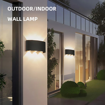 Up and Down LED Wall Lamp Waterproof IP65 Aluminium Interior Wall Light For Bedroom Living Room Corridor Indoor Outdoor Lighting