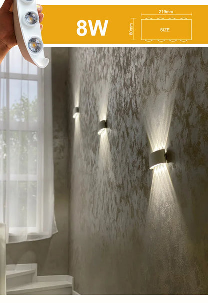 Up and Down LED Wall Lamp Waterproof IP65 Aluminium Interior Wall Light For Bedroom Living Room Corridor Indoor Outdoor Lighting
