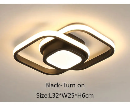 Modern New Smart Home Hotel Living Room Decoration Acrylic Led Square Ceiling Lights Fixtures Customized Gifts