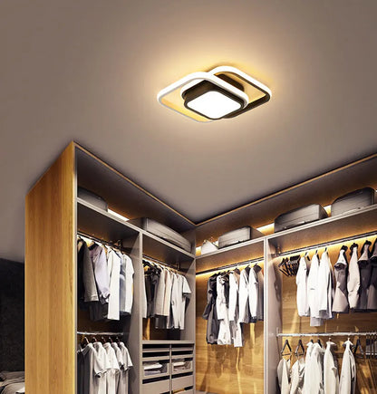 Modern New Smart Home Hotel Living Room Decoration Acrylic Led Square Ceiling Lights Fixtures Customized Gifts