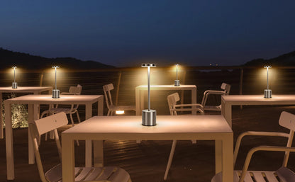 USB Rechargeable Led Night Light Desk Lamps 3 Color Touch Metal Table Lamp Bedside Outdoor Dining Written Lights Room Decor Gift