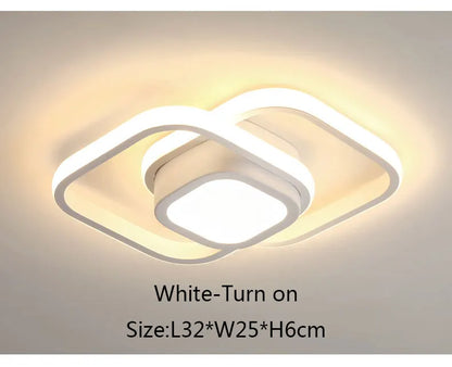 Modern New Smart Home Hotel Living Room Decoration Acrylic Led Square Ceiling Lights Fixtures Customized Gifts