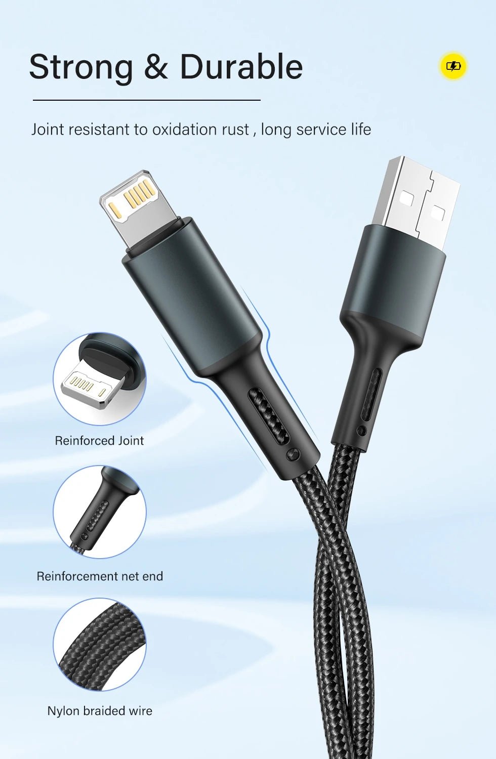 USB Schnelladekabel 3m für iPhone 13 12 11 Pro X Max 6 6s 7 8 Plus Apple iPad